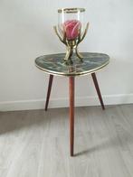 Retro salontafel, Ophalen of Verzenden, Zo goed als nieuw, Rond, Hout