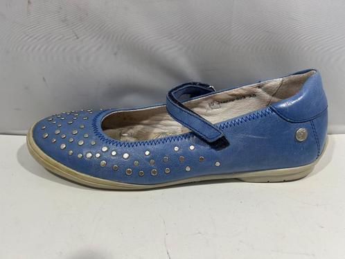 Twins, maat 39, mooi versierde blauwe ballerina, Kleding | Dames, Schoenen, Zo goed als nieuw, Ballerina's, Blauw, Verzenden