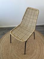 Rieten stoel te koop-stijlvol en comfortabel, Huis en Inrichting, Stoelen, Ophalen, Gebruikt, Bruin, Riet of Rotan