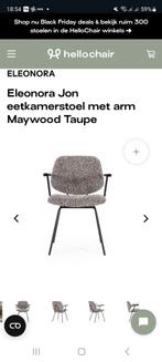 2x Eleonora Jon Maywood Onderstel Eettafelstoel, Huis en Inrichting, Stoelen, Ophalen, Gebruikt, Twee, Zwart