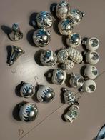 Zilveren glazen retro kerstballen, Verzamelen, Ophalen