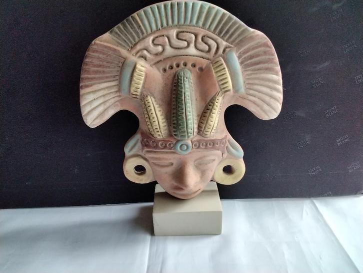 Azteekse Masker Mexico God Mais Zapoteka, Antiek en Kunst, Kunst | Niet-Westerse kunst, Ophalen