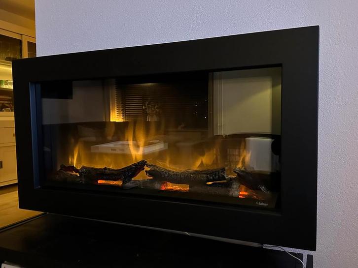 Faber SP5 elektrische sfeerhaard met verwarming!, Huis en Inrichting, Haarden, Gebruikt, Elektrische haard, Ophalen