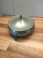 Antieke Tinnen Bonbonnière met Deksel, Antiek en Kunst, Ophalen of Verzenden