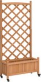 plantenbak met klimrek, Tuin en Terras, Bloembakken en Plantenbakken, Nieuw, 60 tot 100 cm, Rechthoekig, Hout