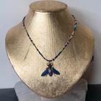 Robijn lapis lazuli vlinder geluk beschermt SALE, Ophalen of Verzenden, Nieuw, Steen of Mineraal, Met edelsteen