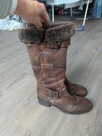Italiaanse laarzen maat 39, Hoge laarzen, Bruin, Ophalen of Verzenden, Zo goed als nieuw