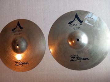 Zildjian A-Custom hi-hat A Custom 14" met scheur beschikbaar voor biedingen