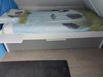 1 persoons bed met onderlade en toebehoren, Ophalen, 85 tot 100 cm, Zo goed als nieuw, Matras