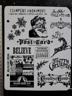 Compleet STAMPERS ANONYMOUS TIM HOLTZ STEMPEL CMS066 KERST, Hobby en Vrije tijd, Stempelen, Ophalen of Verzenden, Zo goed als nieuw
