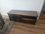 Teakhouten TV Meubel met Opbergruimte, Ophalen, 100 tot 150 cm, Teakhout, Minder dan 100 cm
