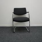 6x Vergaderstoelen | Zwart | Chroom | Stapelbaar, Huis en Inrichting, Stoelen, Gebruikt, -, Zwart, -