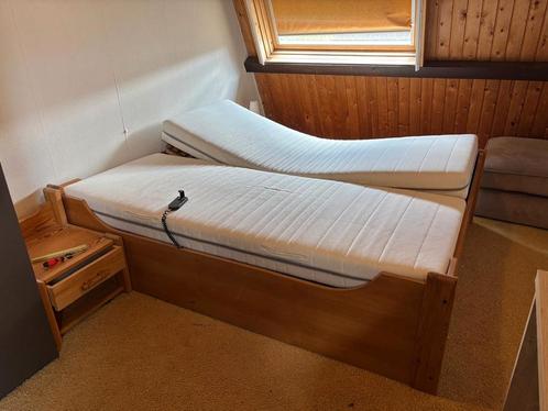 Elektrische lattenbodems 2x 80cmx200cm, Huis en Inrichting, Slaapkamer | Bedden, Gebruikt, Tweepersoons, 160 cm, 200 cm, Hout