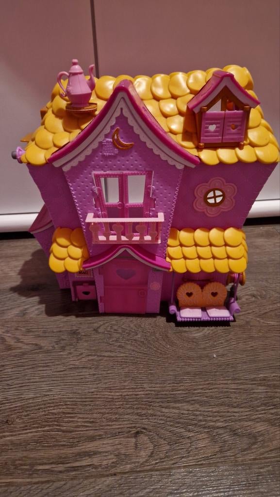 Leuk roze poppenhuis, Ophalen of Verzenden, Gebruikt, Poppenhuis