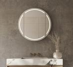 Ronde aluminium badkamer spiegelkast 80x80 cm, Ophalen, Spiegelkast, Nieuw, 50 tot 100 cm