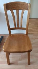1 Blank Eiken houten stoel, Huis en Inrichting, Ophalen, Gebruikt, Bruin, Blank eiken