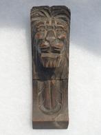 Antieke ca. 19e eeuw eikenhouten leeuw consoles, Antiek en Kunst, Ophalen of Verzenden