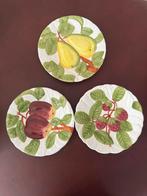 Vintage Majolica Borden - Barbotine, Huis en Inrichting, Keuken | Servies, Gebruikt, Ophalen of Verzenden, Bord(en), Overige stijlen