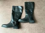 Leren dameslaarzen, Hoge laarzen, Zwart, Nieuw, Ophalen of Verzenden