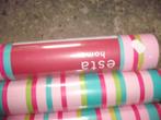 2 rollen Esta behang 10m2 roze streepbehang in 1 koop, Huis en Inrichting, Stoffering | Behang, Ophalen, 10 tot 25 m², Roze