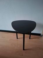 Z.g a.n. zwarte bijzettafel, 45 tot 60 cm, Minder dan 55 cm, Metaal of Aluminium, Rond