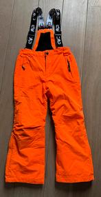 Skibroek CMP, oranje met bretels. Maat 128, Ophalen, Zo goed als nieuw, Jongen of Meisje, Broek