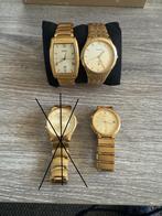 NIEUW Horloge goud kleurig 3 stuks 1x Z.G.A.N Horloges HEREN, Overige merken, Staal, Polshorloge, Nieuw