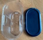 Tupperware beschuit/cracker bewaardoos, blauwe deksel, Ophalen of Verzenden, Gebruikt, Overige typen