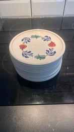 Boerenbont gebak bordjes, Antiek en Kunst, Antiek | Servies los, Ophalen of Verzenden