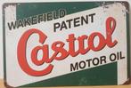 Castrol motor olie metalen wandbord reclamebord van metaal