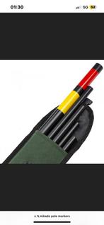 4 zgan verlichte staafmarkers van 6,25 meter, Ophalen of Verzenden, Zo goed als nieuw, Overige typen