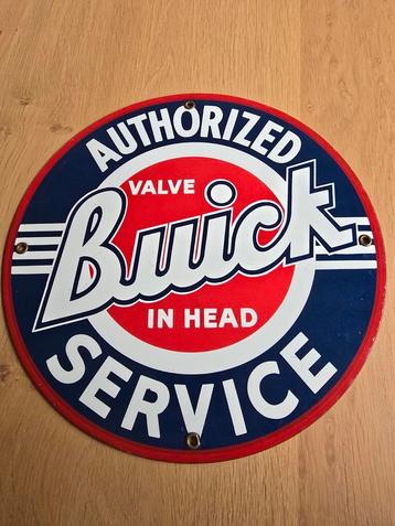 Antiek emaille bord van Buick service,  uit de jaren 20/30  beschikbaar voor biedingen