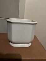 Witte Bloempot, Gebruikt, Vierkant, Binnen, Ophalen of Verzenden