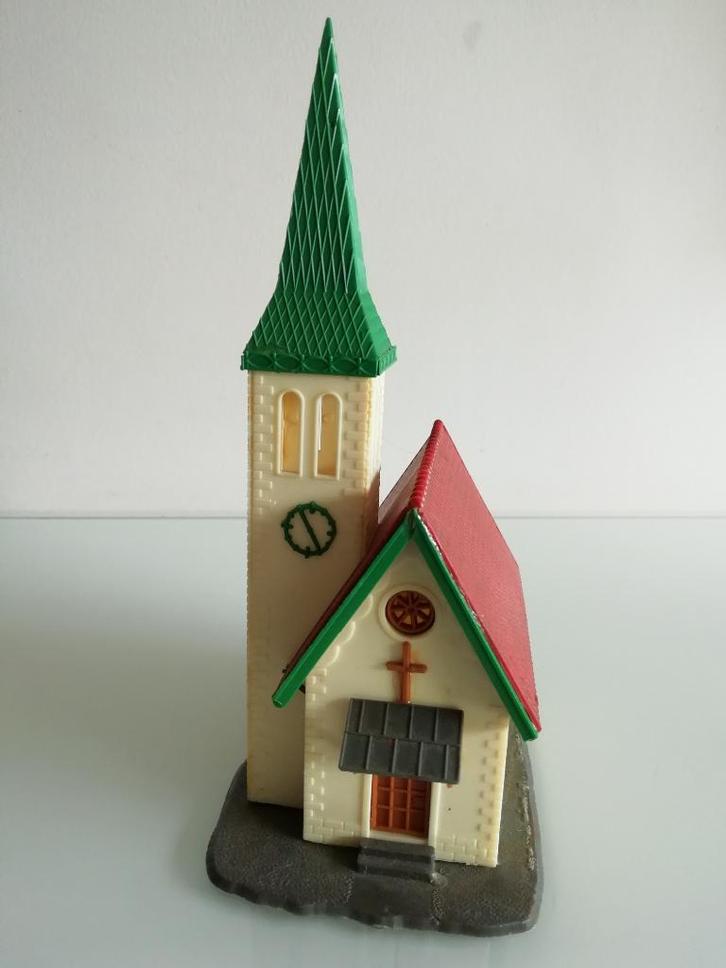 HO Faller 131259 kerk met verlichting (351*), Hobby en Vrije tijd, Modeltreinen | H0, Gebruikt, Brug, Tunnel of Gebouw, Gelijkstroom of Wisselstroom