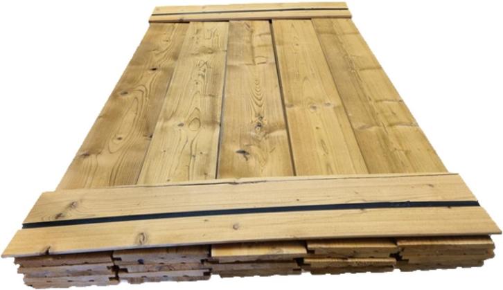 6.37 m2 Zweeds rabat - plato verduurzaamd - nr: tp198, Tuin en Terras, Palen, Balken en Planken, Nieuw, Planken, 250 cm of meer