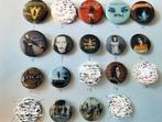 14 buttons Rock bands etc. Epica, Marilyn Manson etc., Ophalen of Verzenden, Zo goed als nieuw, Overige onderwerpen, Button