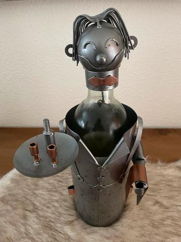 Prachtie design wijnfles houder luxe RVS ook voor Whisky beschikbaar voor biedingen