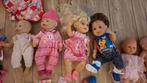 4 Baby Born poppen met kleding en accessoires, Kinderen en Baby's, Ophalen of Verzenden, Gebruikt, Babypop