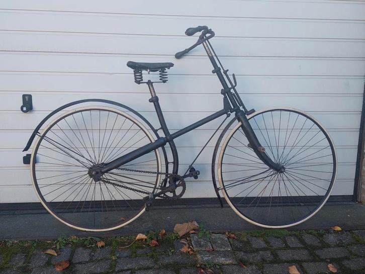 Safety bicycle (kruisframe),  Townsend ca 1890. museumstuk, Fietsen en Brommers, Fietsen | Oldtimers, Jaren '20 of ouder, Ophalen