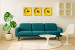 3x Schönbuch Quadro design wandlamp - Ontwerper Jürgen Lange, Ophalen, Zo goed als nieuw, Kunststof, Space age, mid century modern, Jürgen Lange, Schönbuch