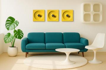 3x Schönbuch Quadro design wandlamp - Ontwerper Jürgen Lange beschikbaar voor biedingen