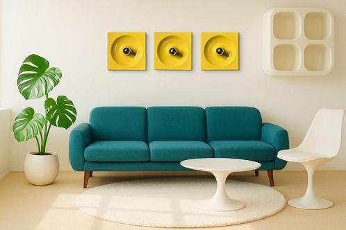 3x Schönbuch Quadro design wandlamp - Ontwerper Jürgen Lange, Huis en Inrichting, Lampen | Wandlampen, Zo goed als nieuw, Kunststof
