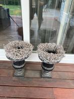 Gietijzer tuinvaas 4x - 42 cm zwart, Tuin en Terras, Tuinvazen, Ophalen, Zo goed als nieuw