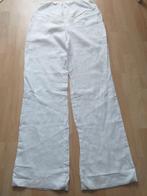 witte linnen positiebroek, maat 36/38, Wit, Ophalen of Verzenden, Zo goed als nieuw, Maat 36 (S)