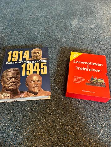 Boeken over oorlog & treinen (3 delen, zeer goede staat) beschikbaar voor biedingen