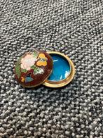 Cloisonne doosje 4cm, Ophalen of Verzenden, Zo goed als nieuw, Zilver, Overige materialen