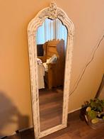 Sierlijke spiegel - crème, 134 cm hoog, Huis en Inrichting, Woonaccessoires | Spiegels, Ophalen, Overige vormen, Minder dan 50 cm