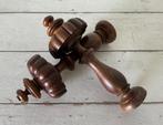 Set van twee Franse eikenhouten balusterknoppen sierknoppen