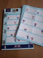 Disney Stitch boekenlabels labels cadeaulabels kerst, Ophalen of Verzenden, Nieuw