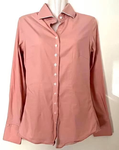 Cavallaro Napoli zalmroze blouse maat 36, Kleding | Dames, Blouses en Tunieken, Zo goed als nieuw, Maat 36 (S), Roze, Ophalen of Verzenden